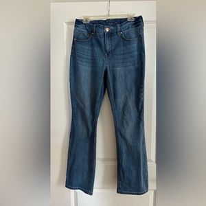 Melissa McCarthy Seven7 Slim Boot Cut Jeans Sz12 with Slimming Silhouette System